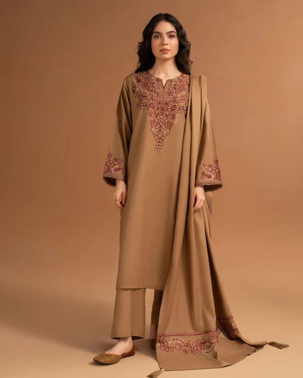 SUMMER ELEGANCE 3PC EMBROIDERED LAWN SUIT - 420
